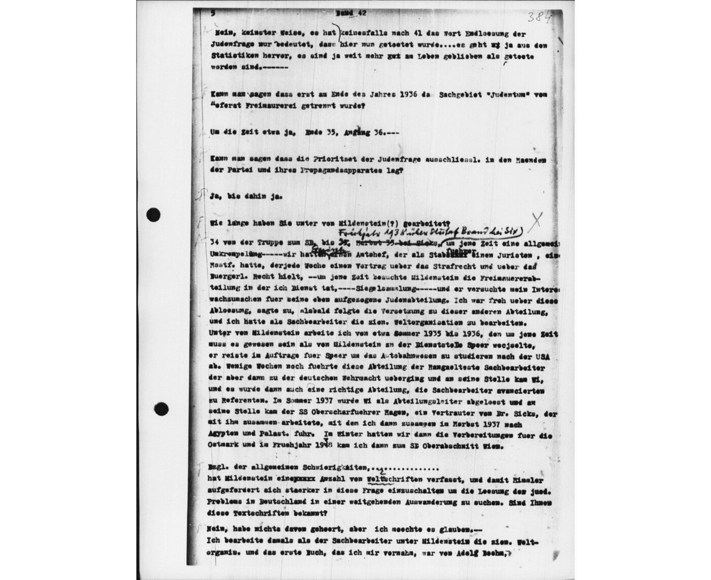 Scan 00024 of the Sassen transcript, O.65 file 87.