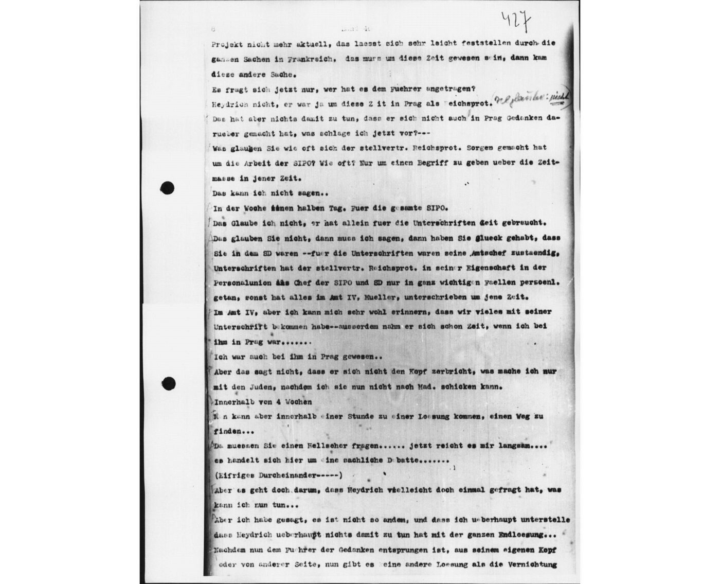 Scan 00067 of the Sassen transcript, O.65 file 87.