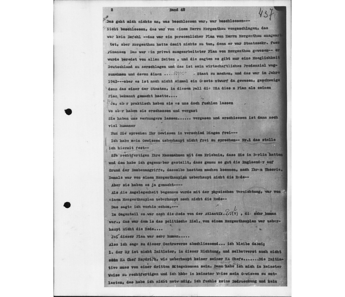 Scan 00077 of the Sassen transcript, O.65 file 87.