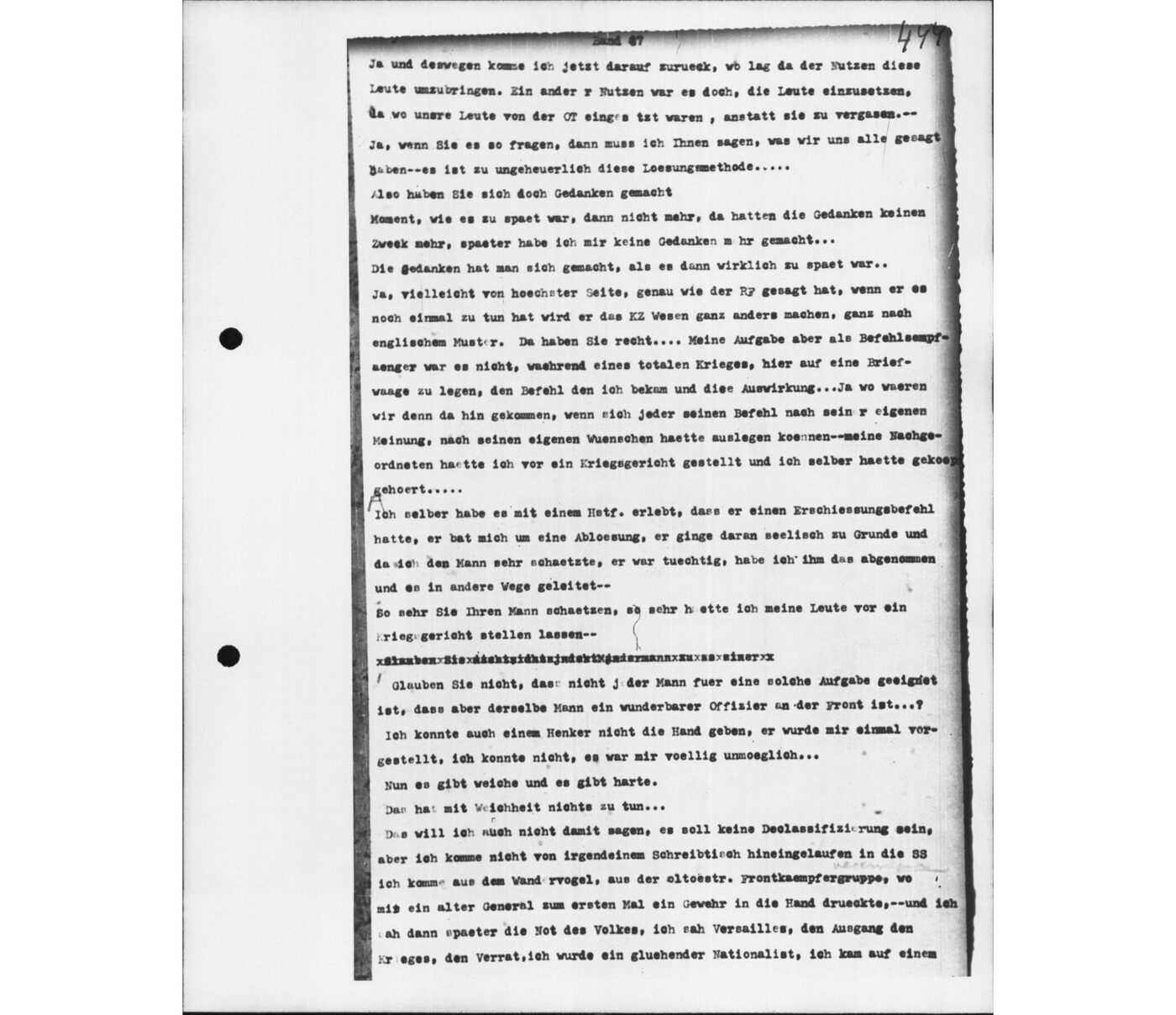 Scan 00085 of the Sassen transcript, O.65 file 87.