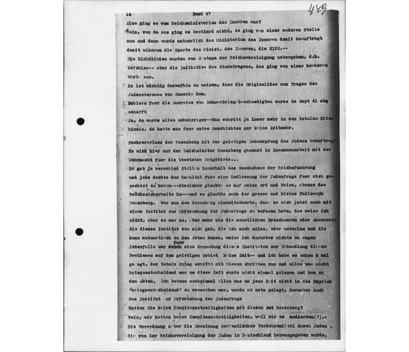 Scan 00090 of the Sassen transcript, O.65 file 87.