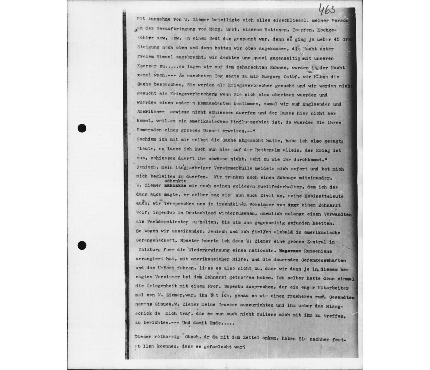 Scan 00104 of the Sassen transcript, O.65 file 87.