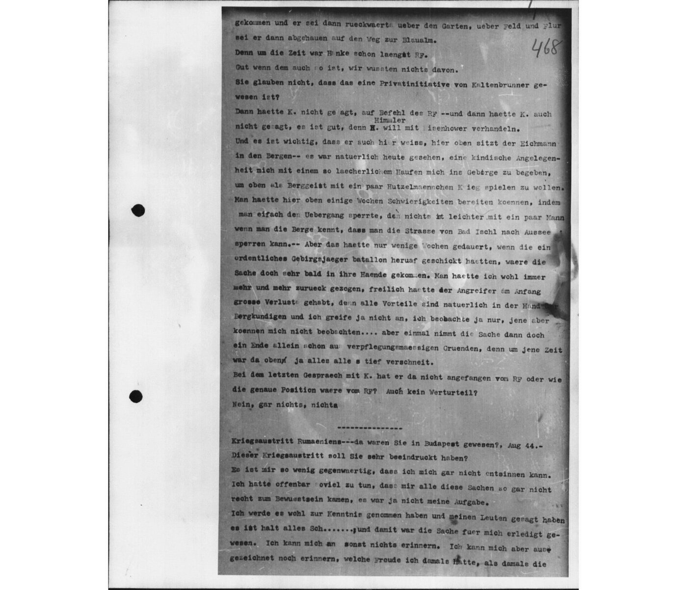 Scan 00109 of the Sassen transcript, O.65 file 87.