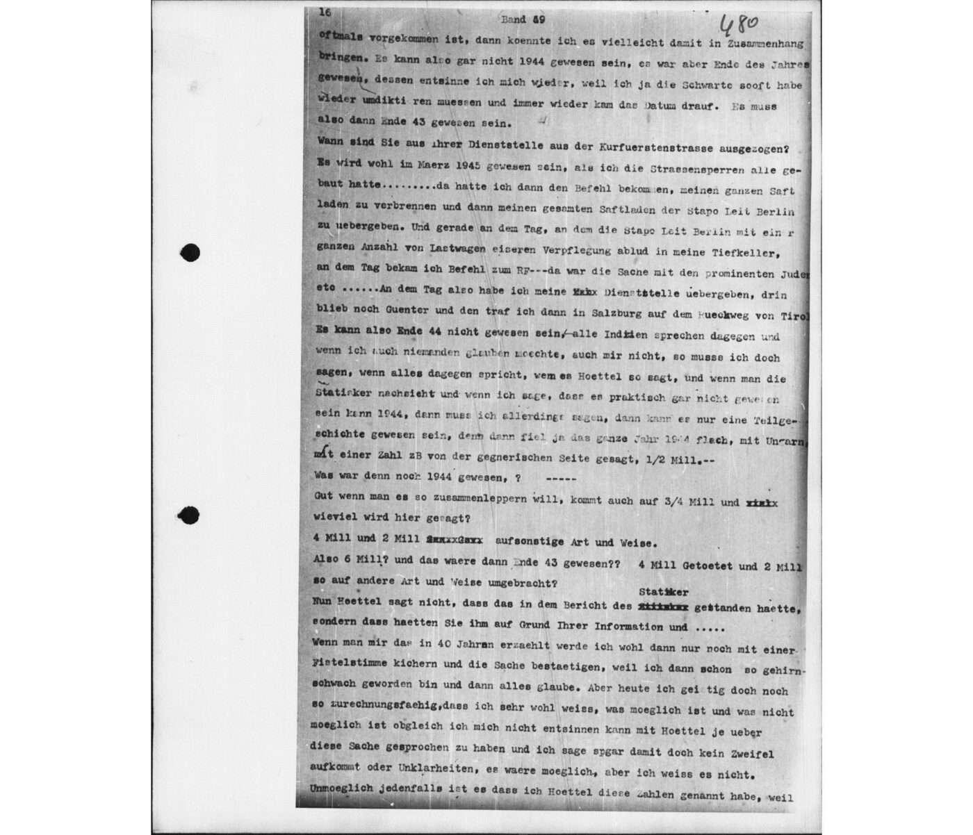 Scan 00121 of the Sassen transcript, O.65 file 87.