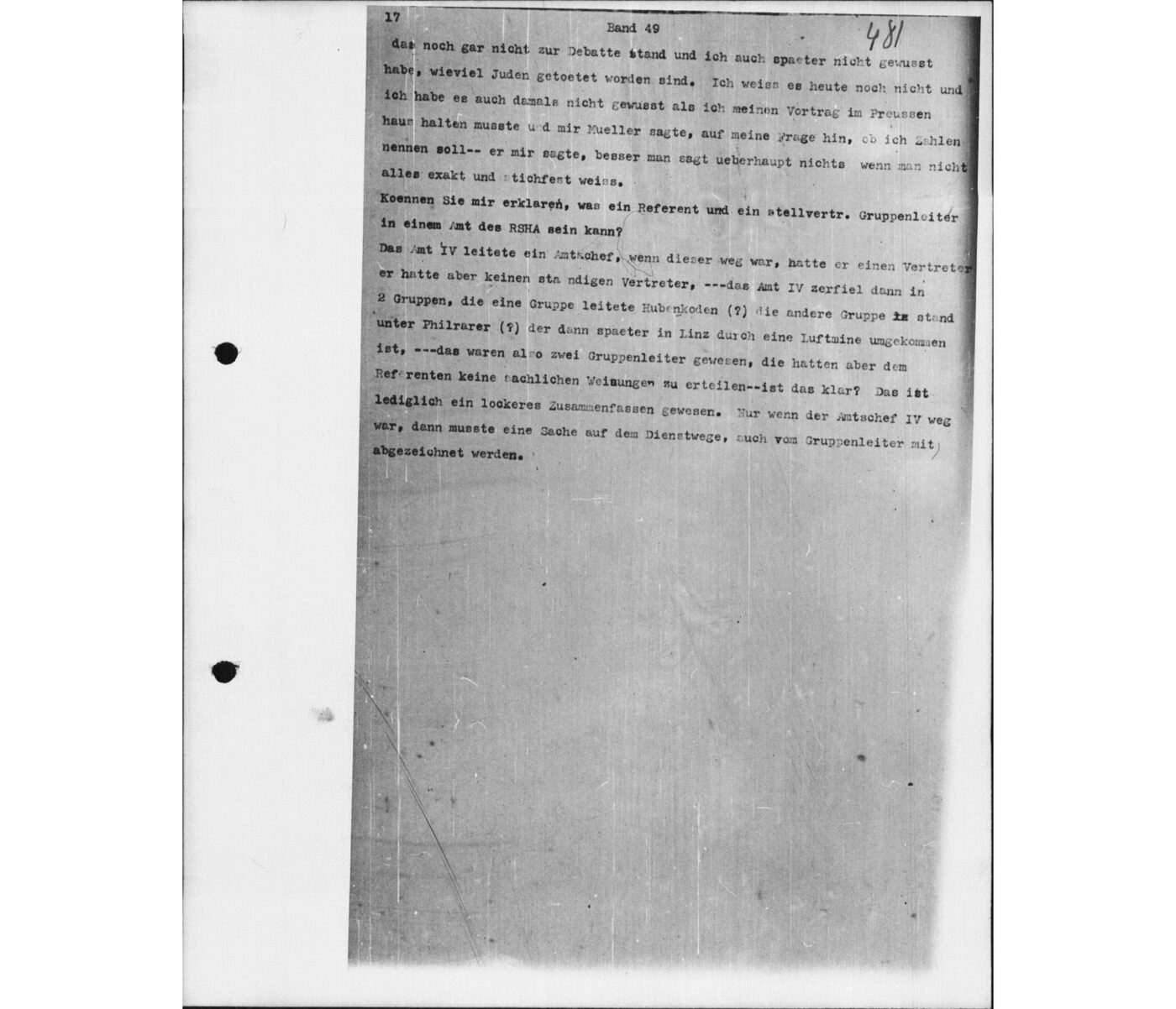 Scan 00122 of the Sassen transcript, O.65 file 87.