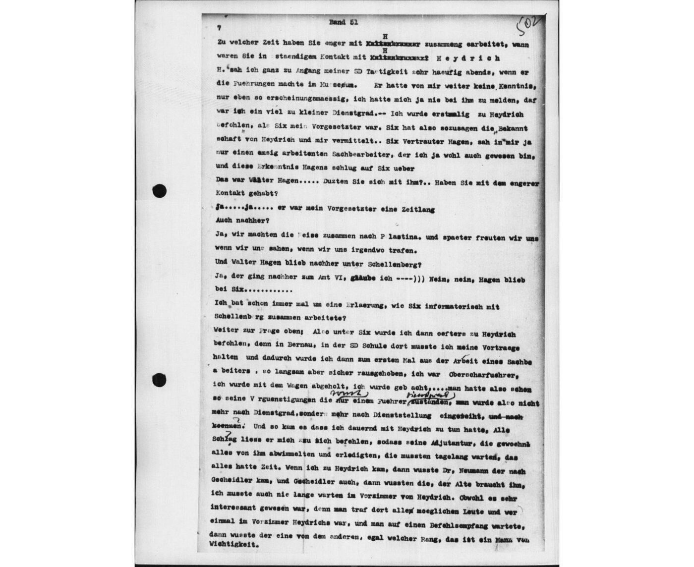 Scan 00143 of the Sassen transcript, O.65 file 87.