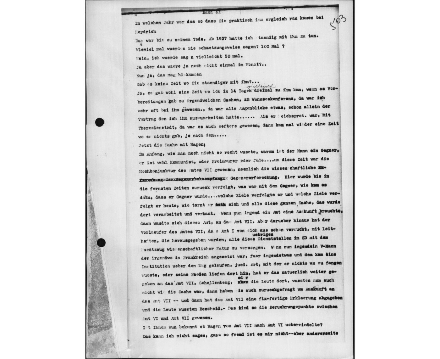 Scan 00144 of the Sassen transcript, O.65 file 87.