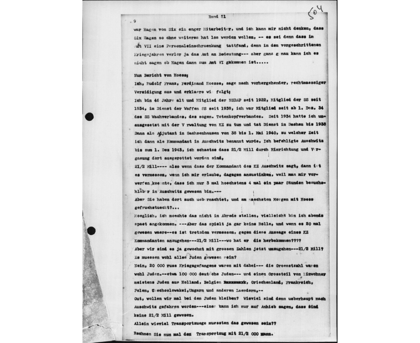 Scan 00145 of the Sassen transcript, O.65 file 87.