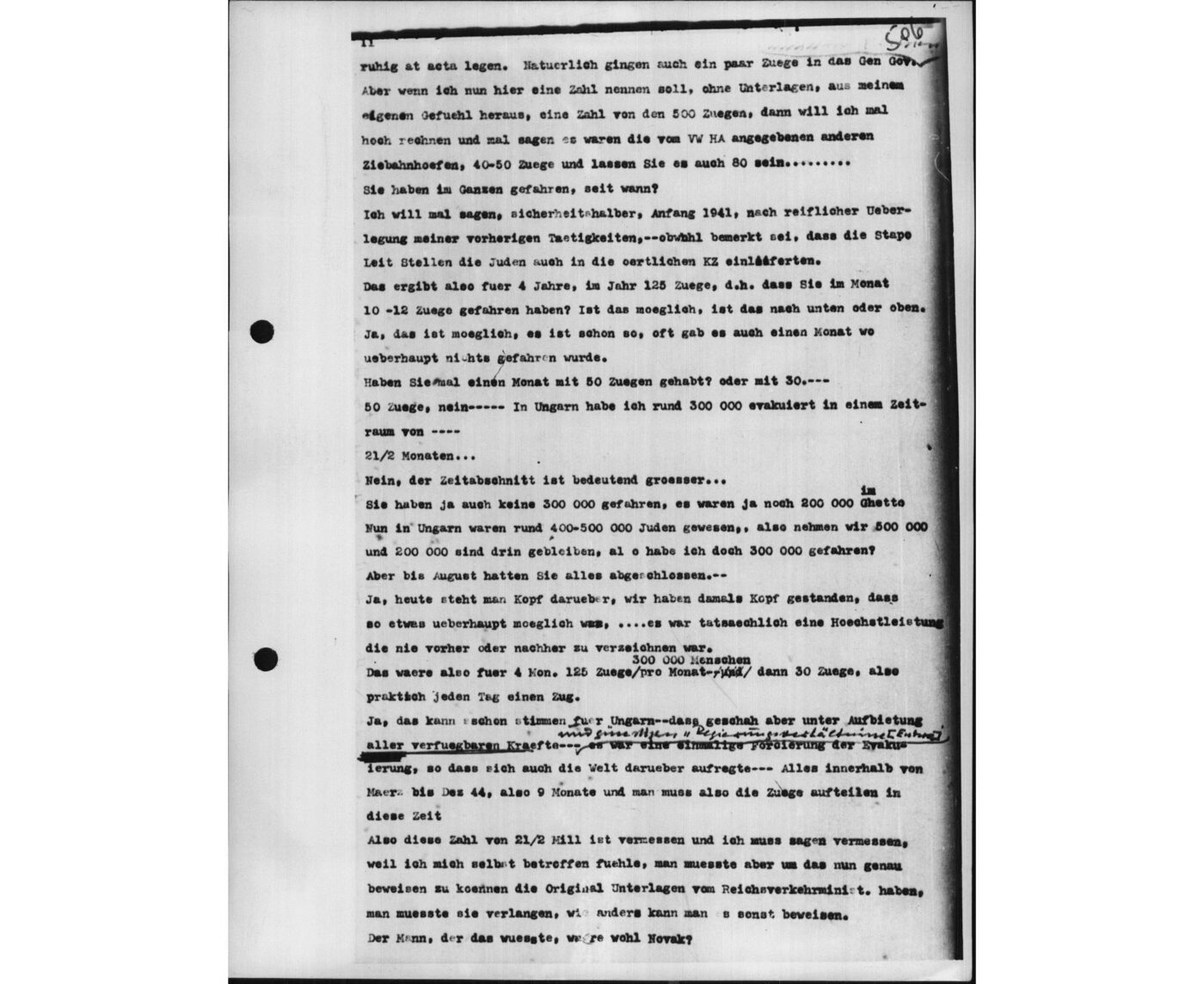 Scan 00147 of the Sassen transcript, O.65 file 87.