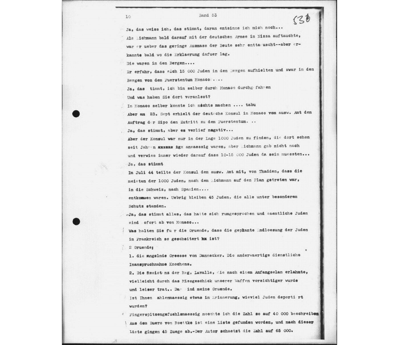 Scan 00011 of the Sassen transcript, O.65 file 88.