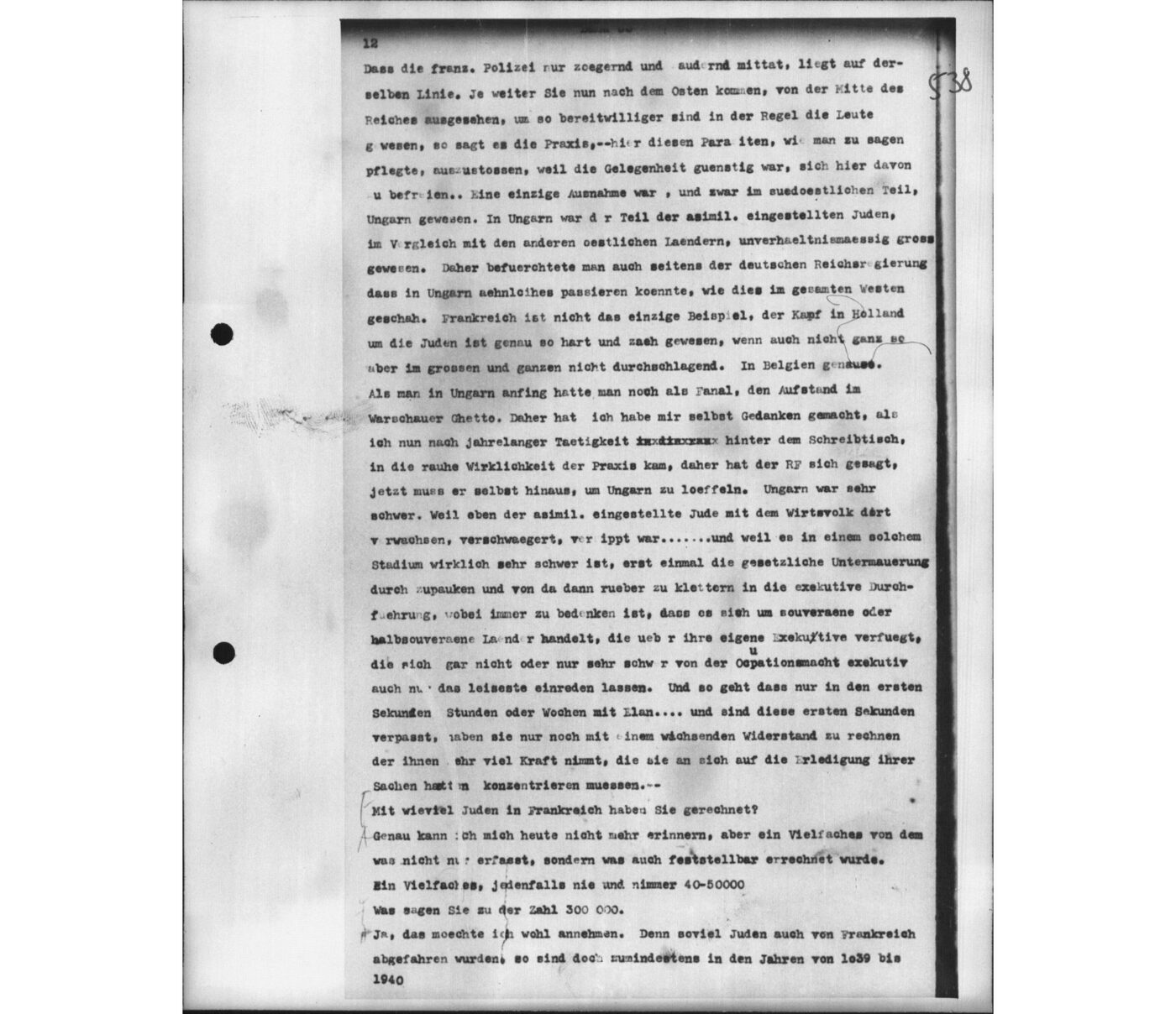 Scan 00013 of the Sassen transcript, O.65 file 88.