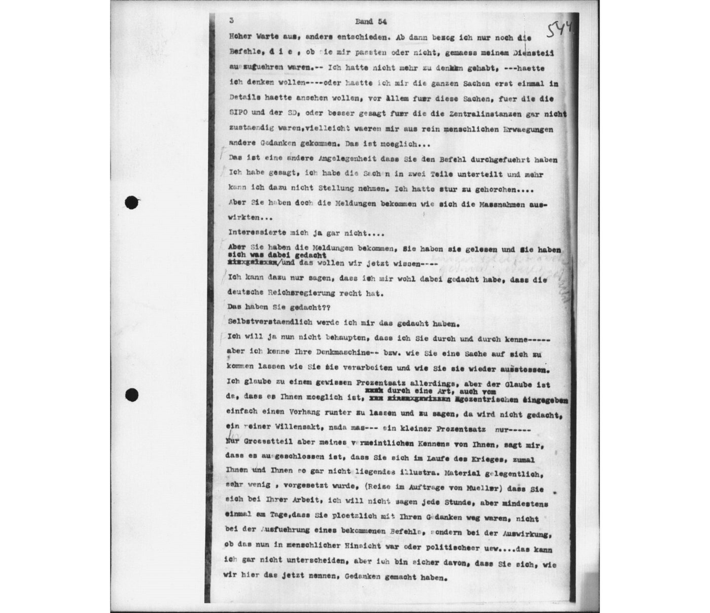 Scan 00019 of the Sassen transcript, O.65 file 88.