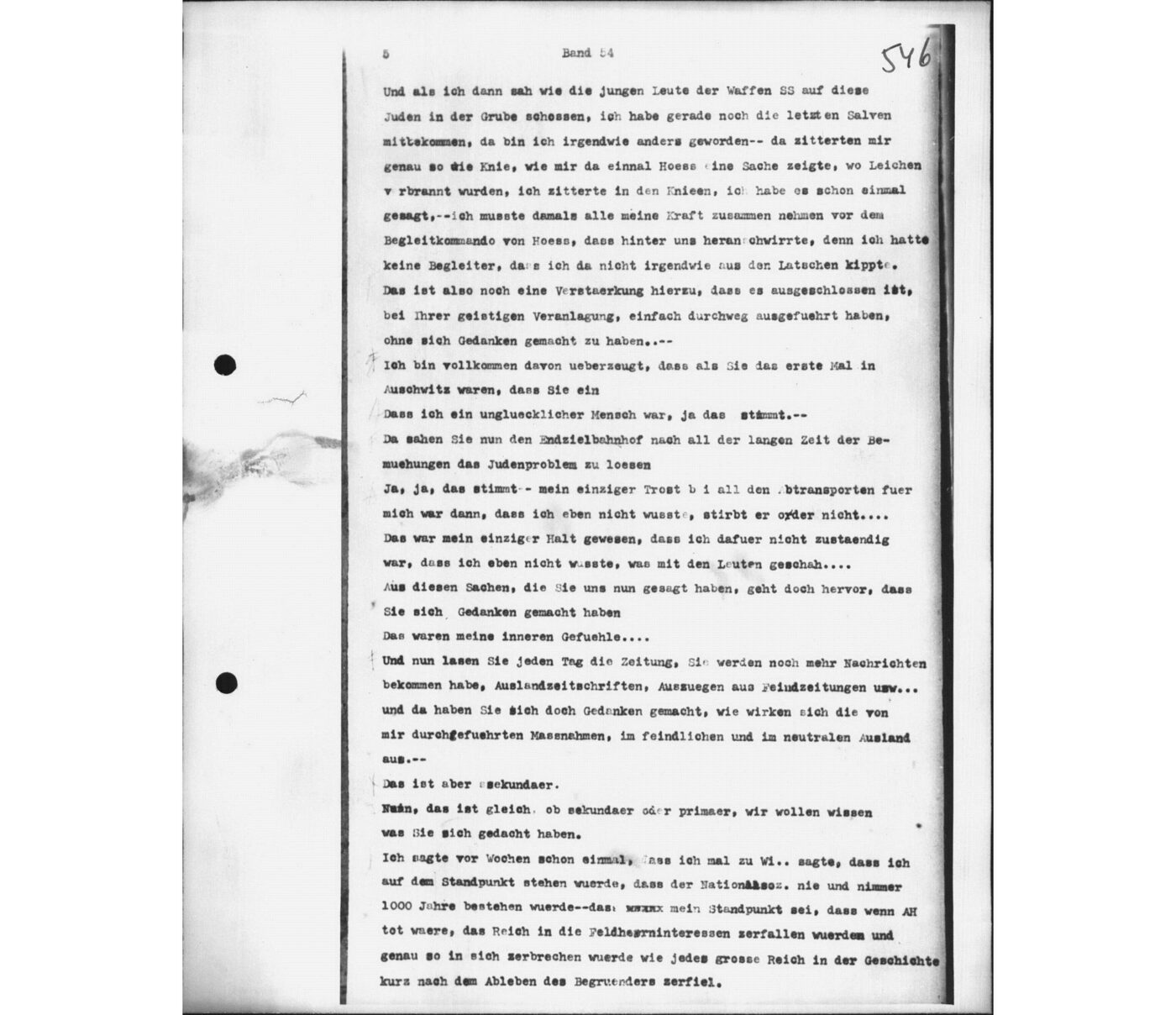 Scan 00021 of the Sassen transcript, O.65 file 88.