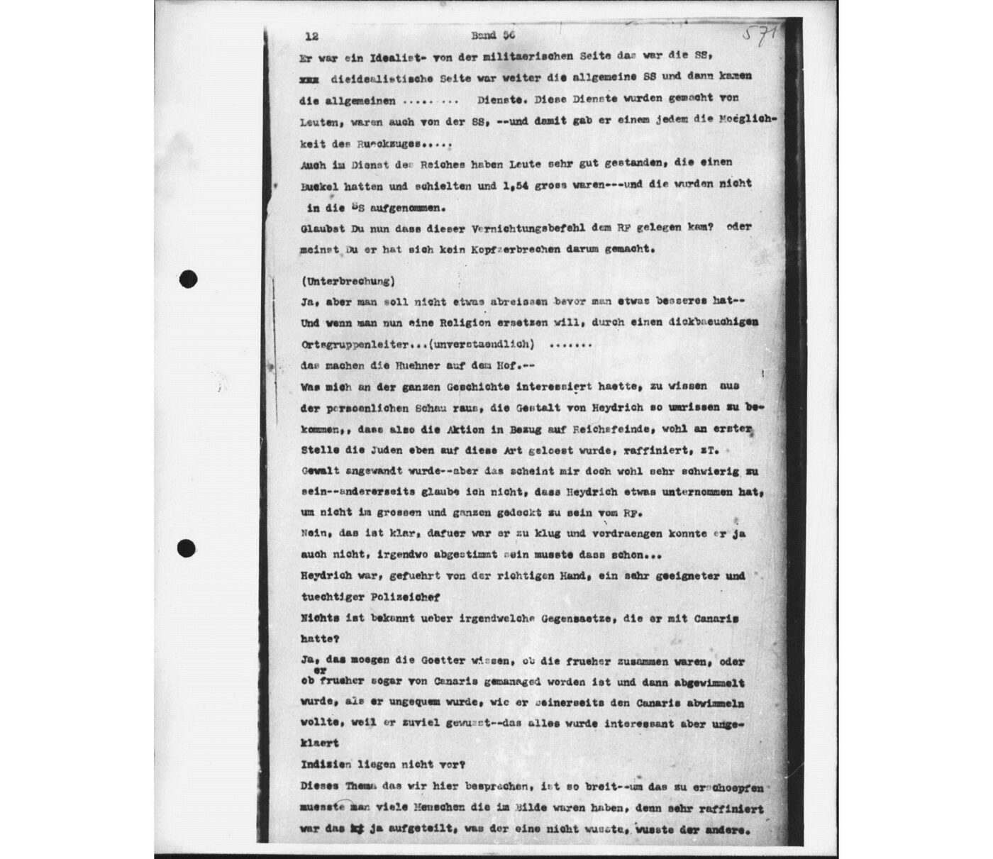 Scan 00045 of the Sassen transcript, O.65 file 88.