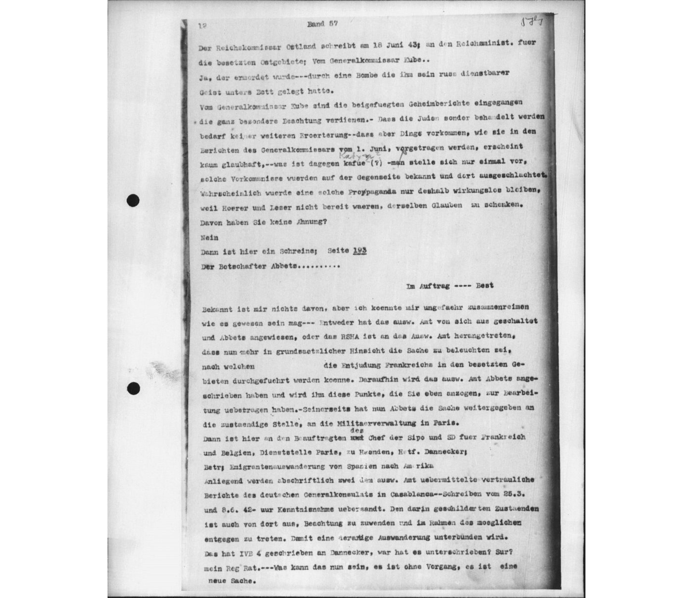 Scan 00059 of the Sassen transcript, O.65 file 88.