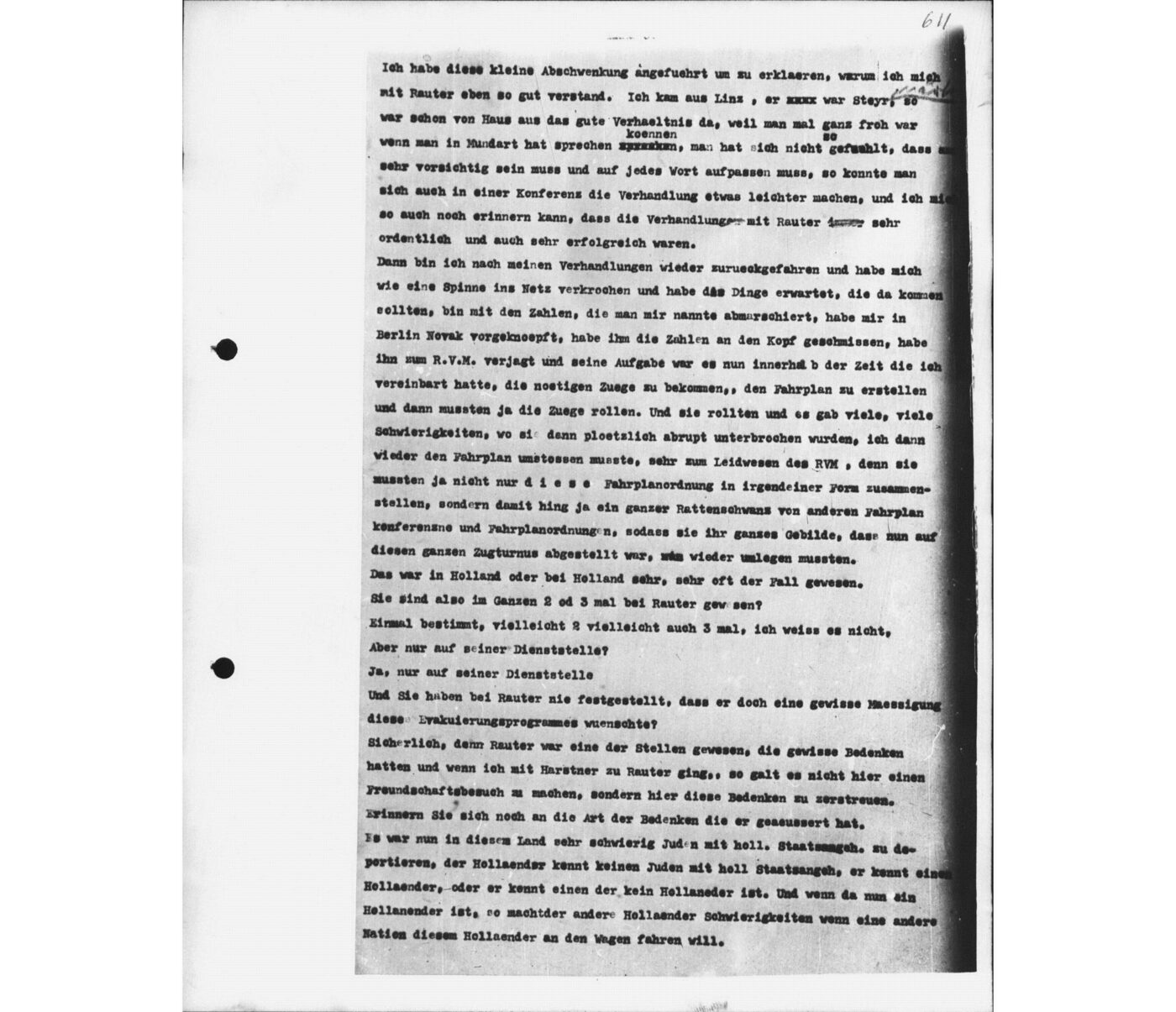 Scan 00085 of the Sassen transcript, O.65 file 88.