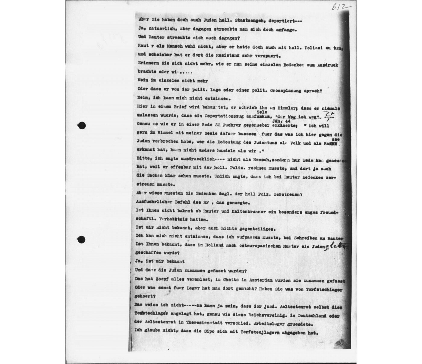 Scan 00086 of the Sassen transcript, O.65 file 88.