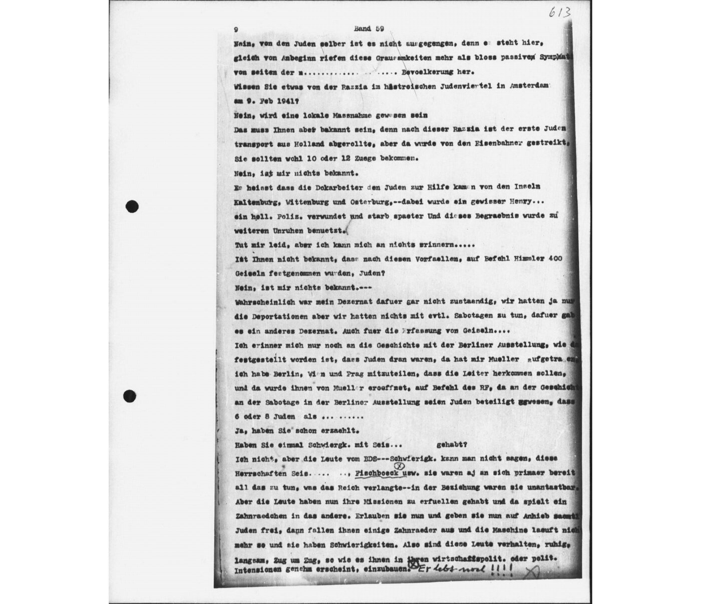 Scan 00087 of the Sassen transcript, O.65 file 88.