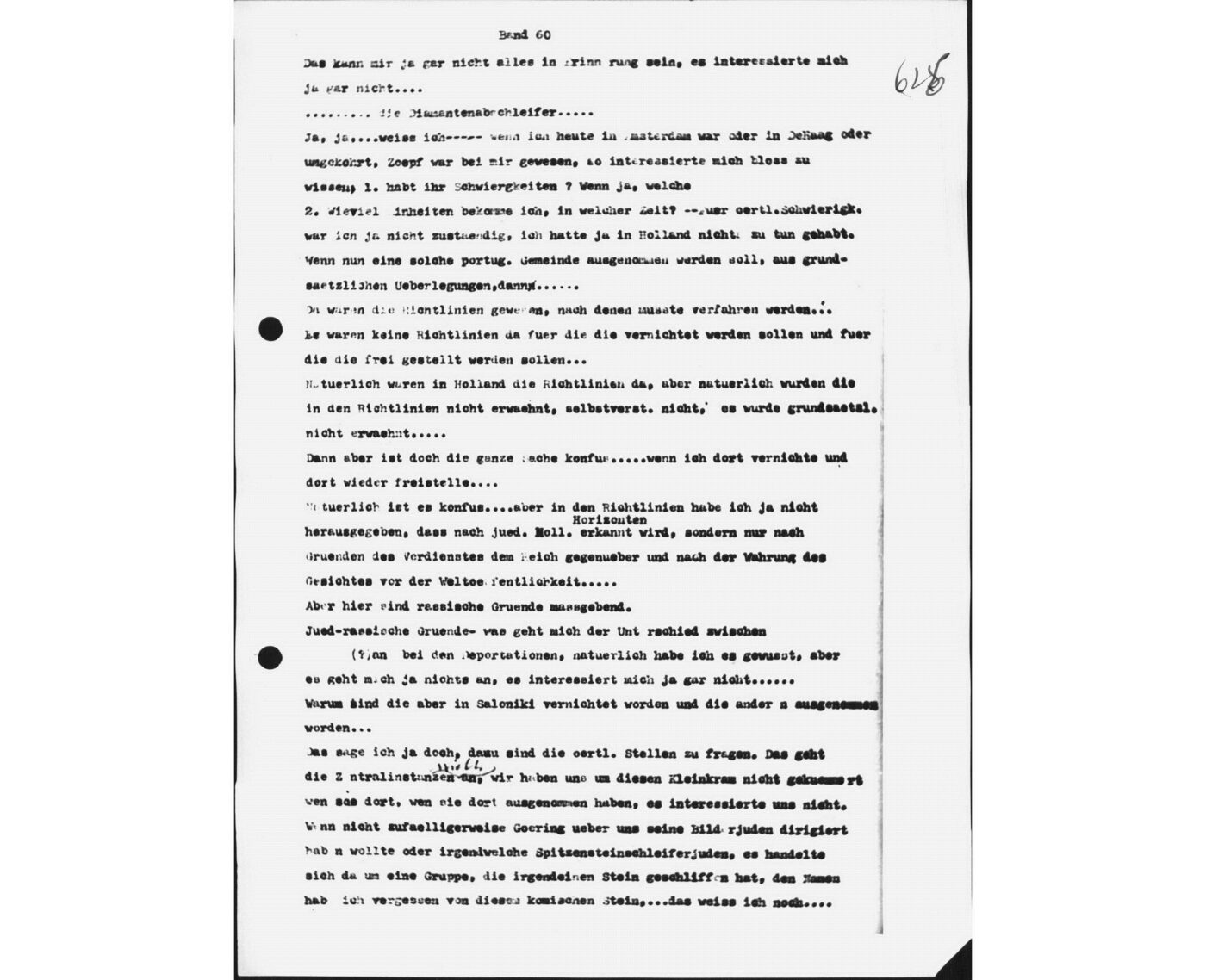 Scan 00099 of the Sassen transcript, O.65 file 88.