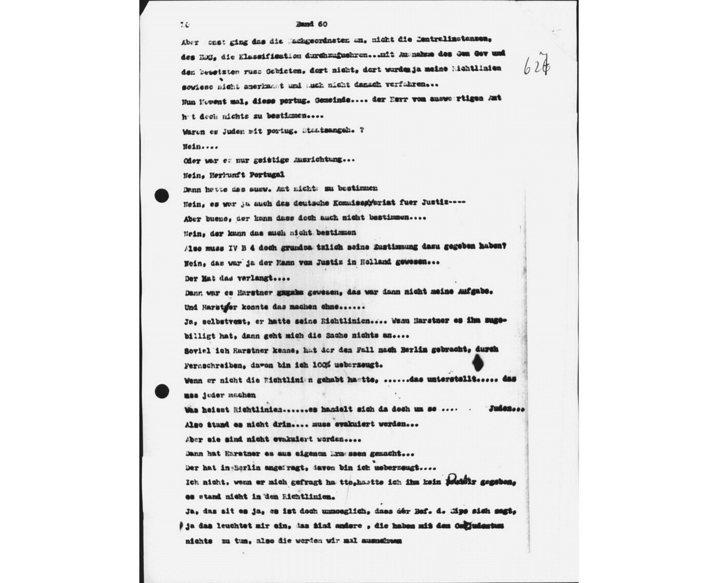 Scan 00100 of the Sassen transcript, O.65 file 88.