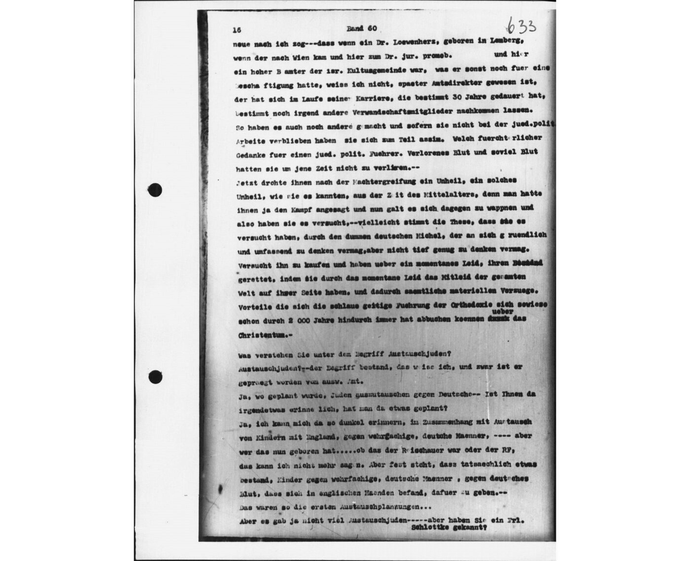 Scan 00106 of the Sassen transcript, O.65 file 88.