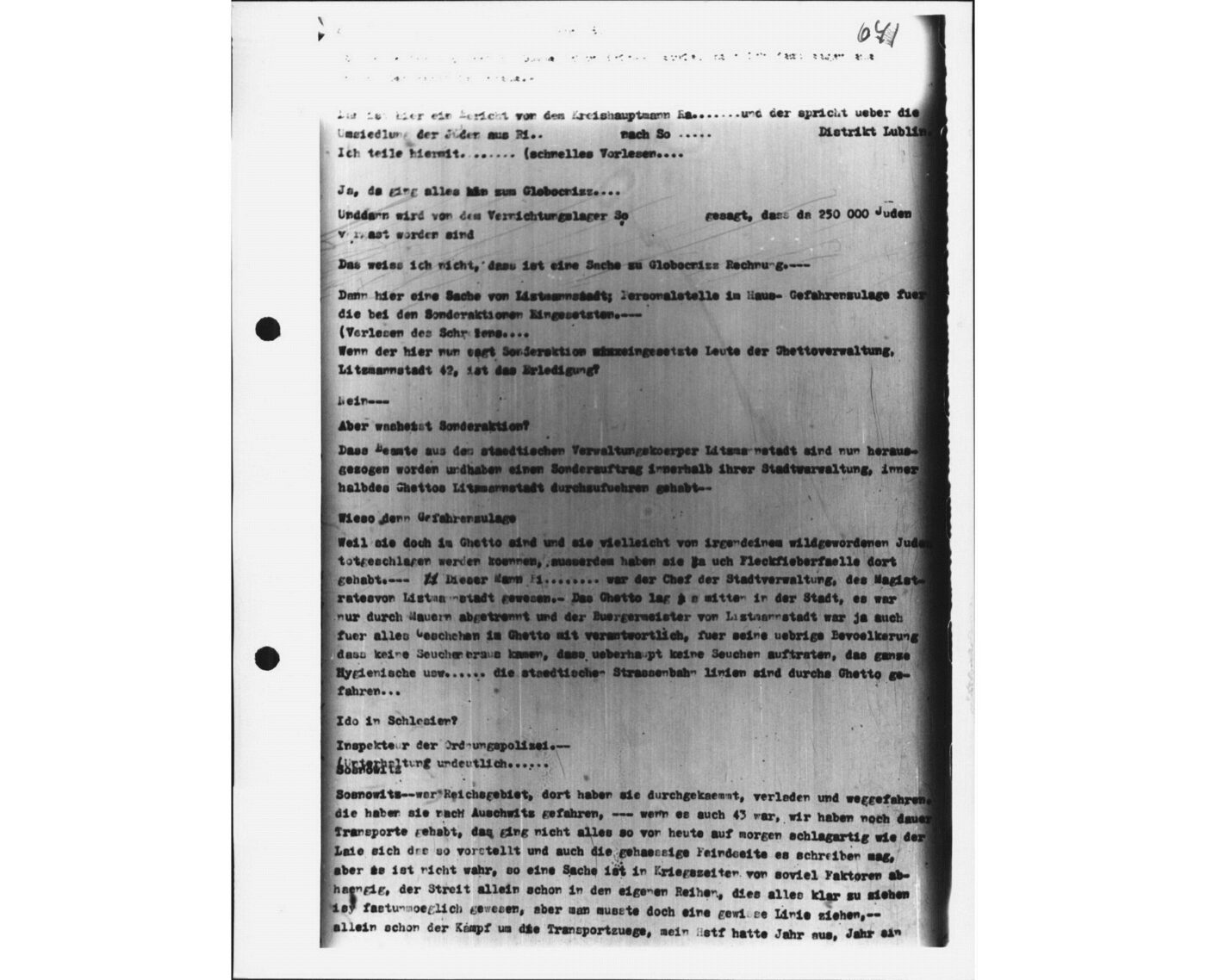 Scan 00114 of the Sassen transcript, O.65 file 88.