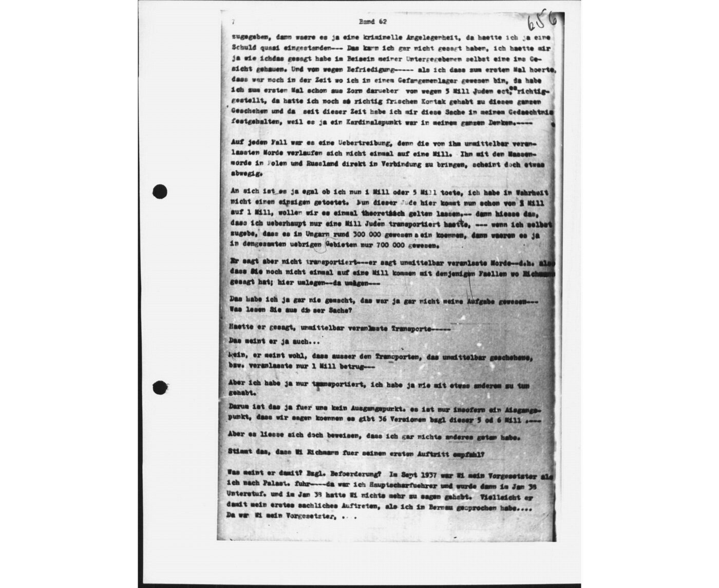 Scan 00129 of the Sassen transcript, O.65 file 88.