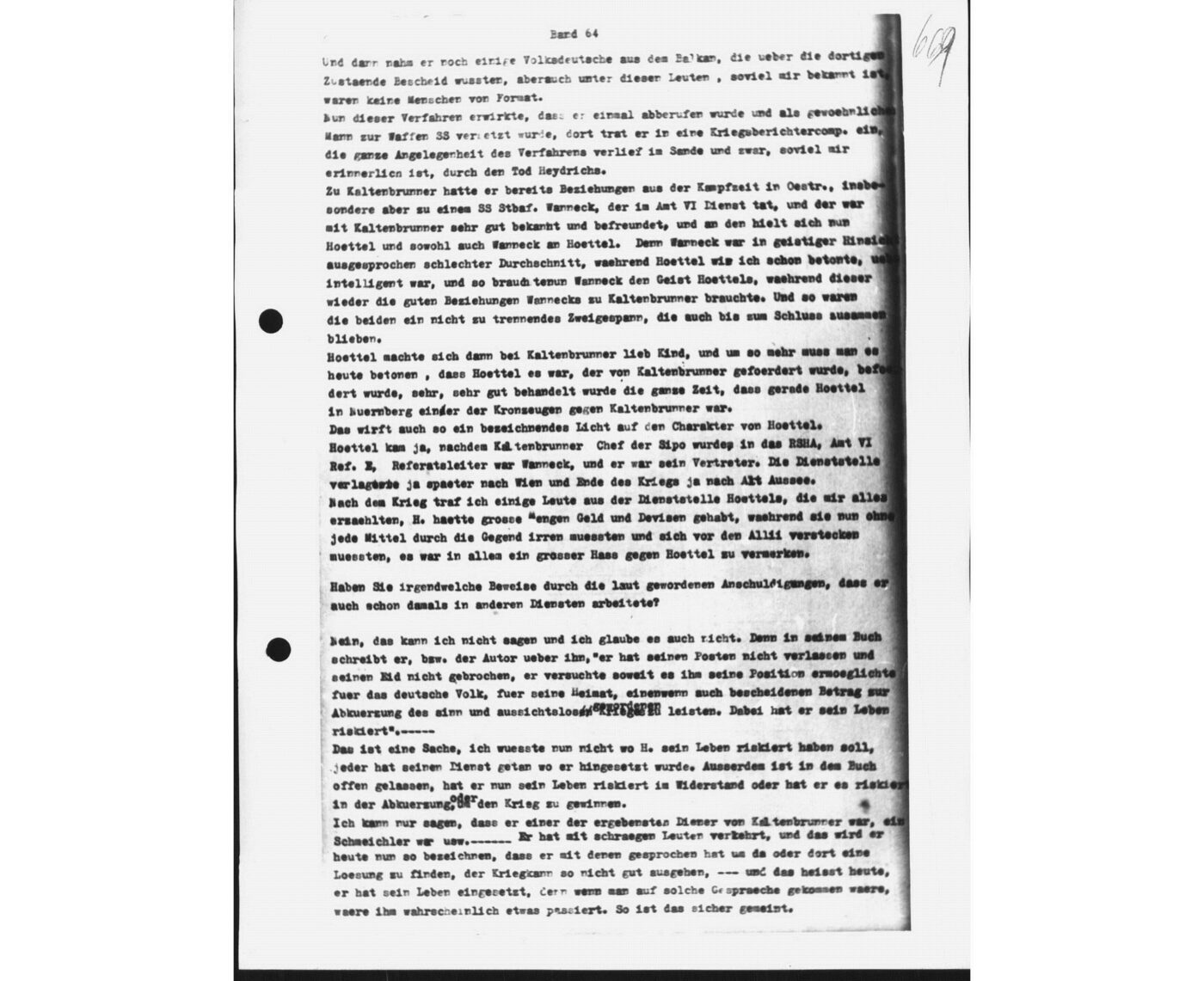 Scan 00142 of the Sassen transcript, O.65 file 88.