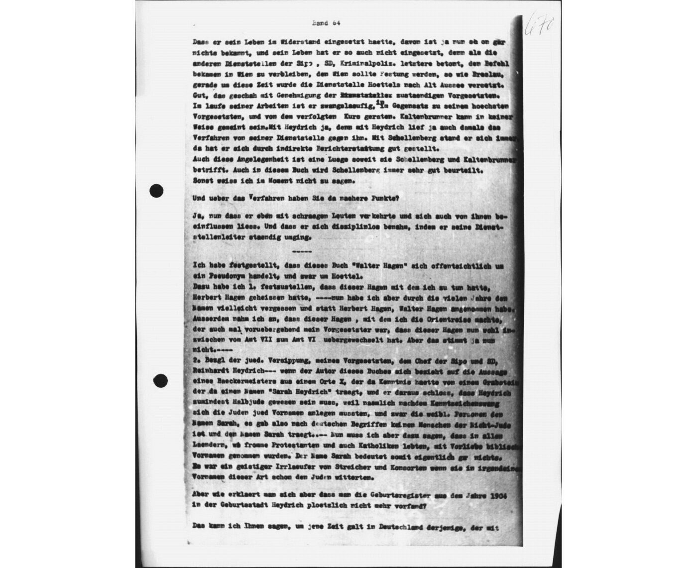 Scan 00143 of the Sassen transcript, O.65 file 88.