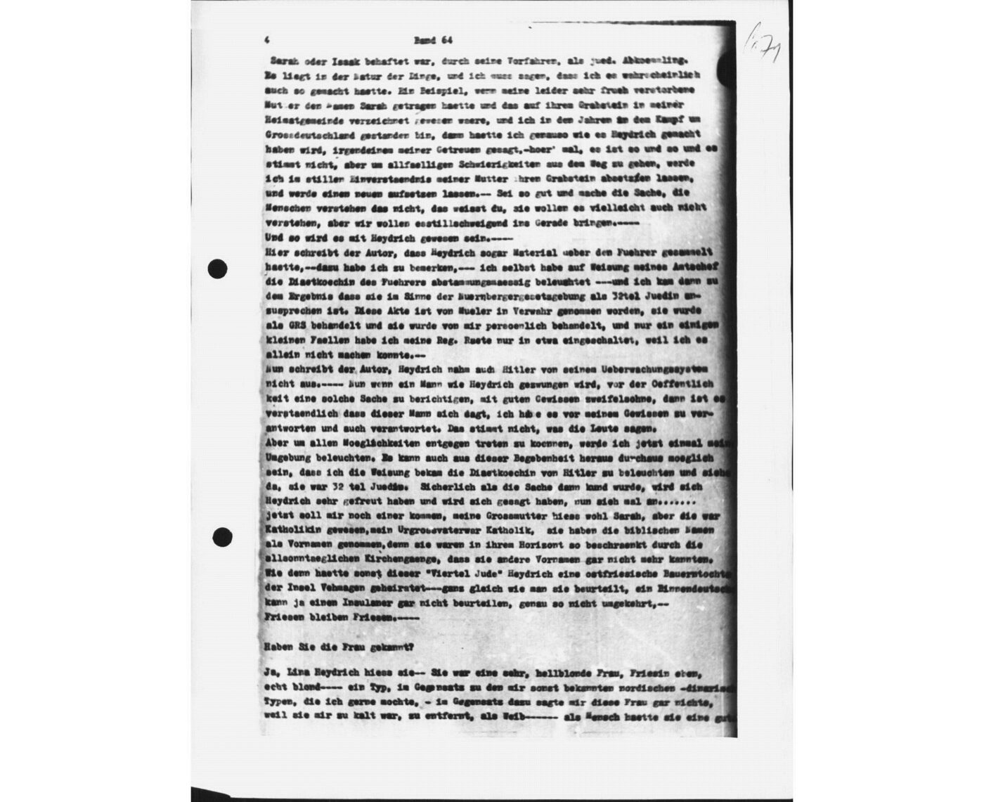 Scan 00144 of the Sassen transcript, O.65 file 88.