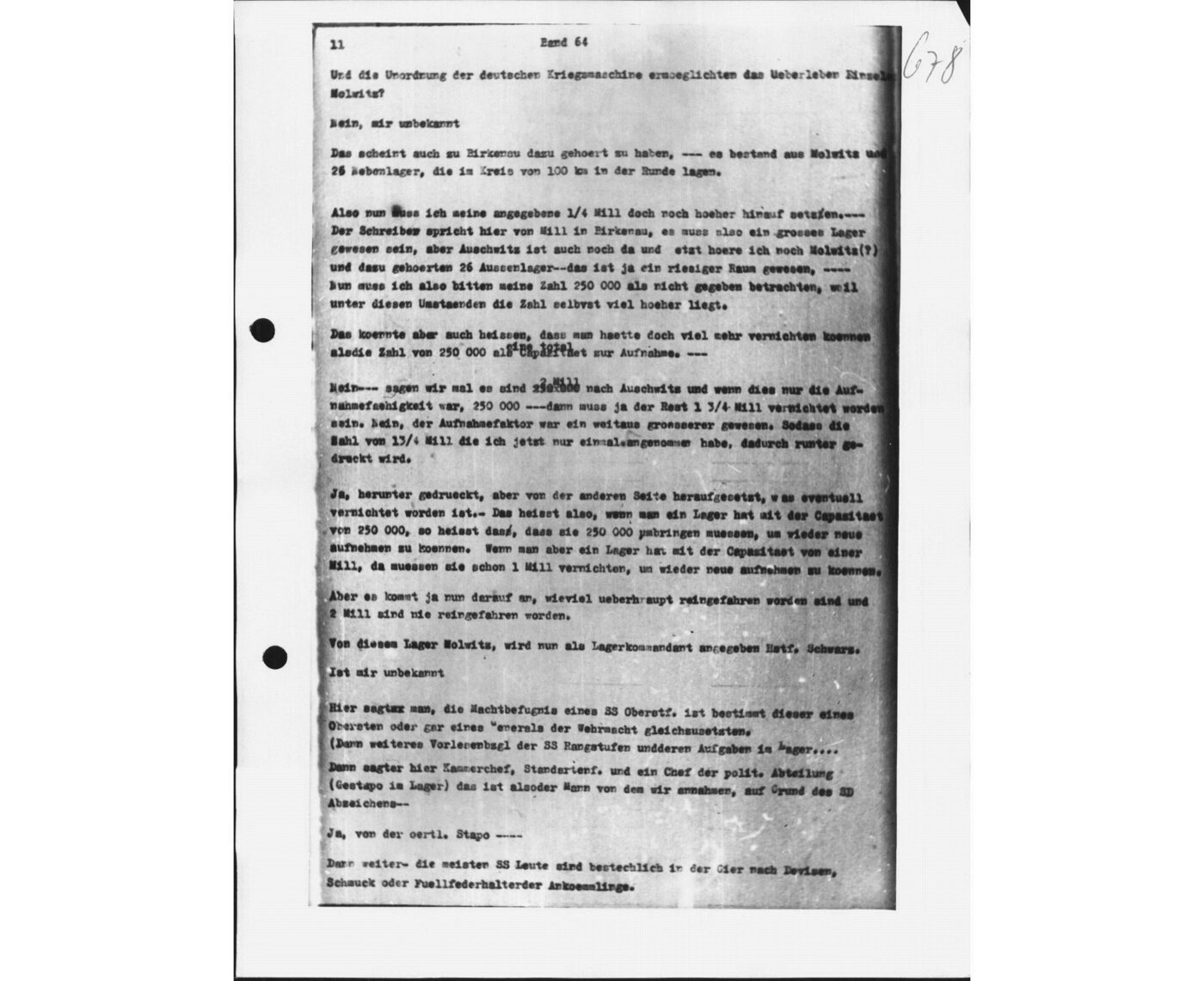 Scan 00151 of the Sassen transcript, O.65 file 88.