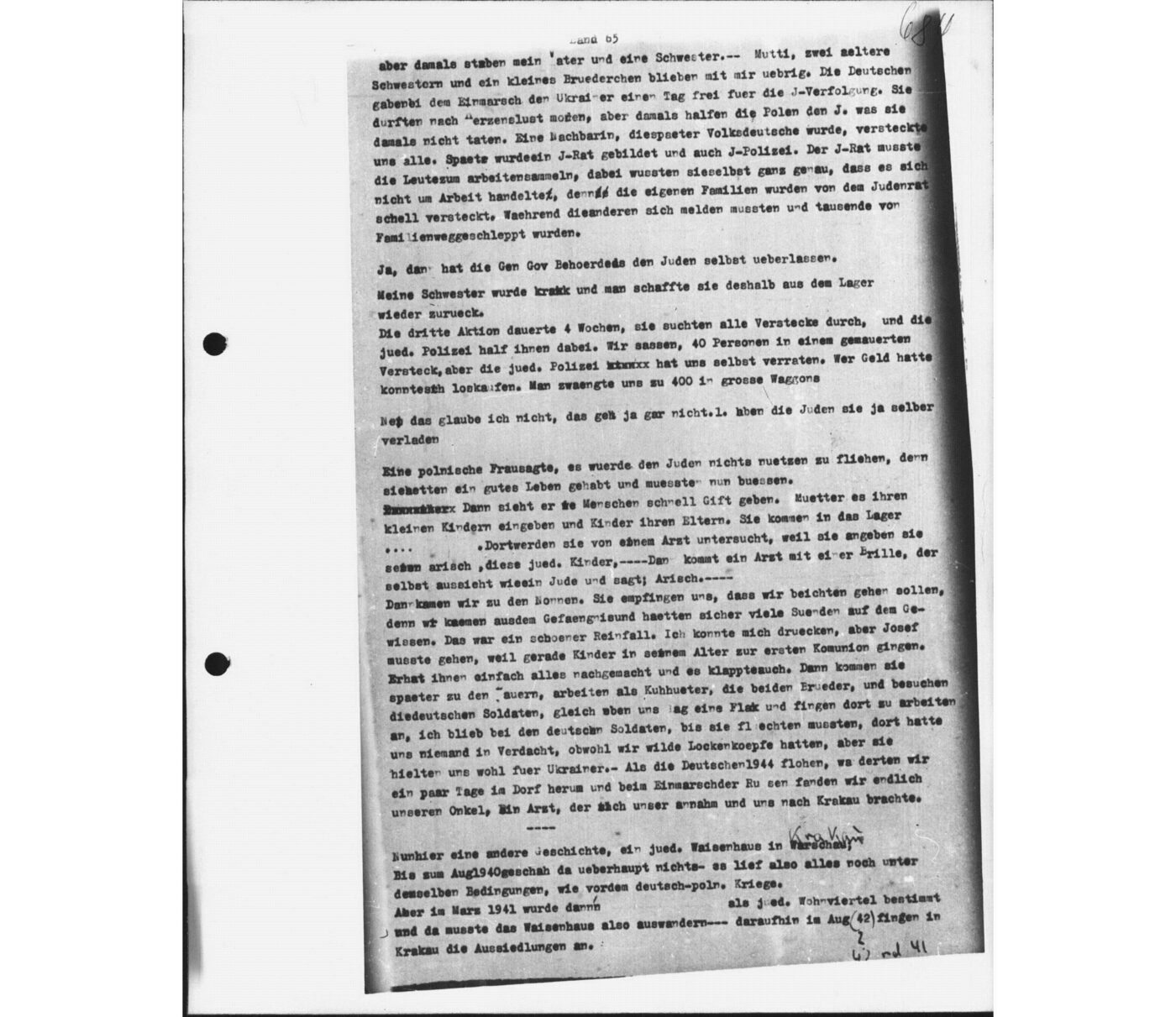 Scan 00157 of the Sassen transcript, O.65 file 88.