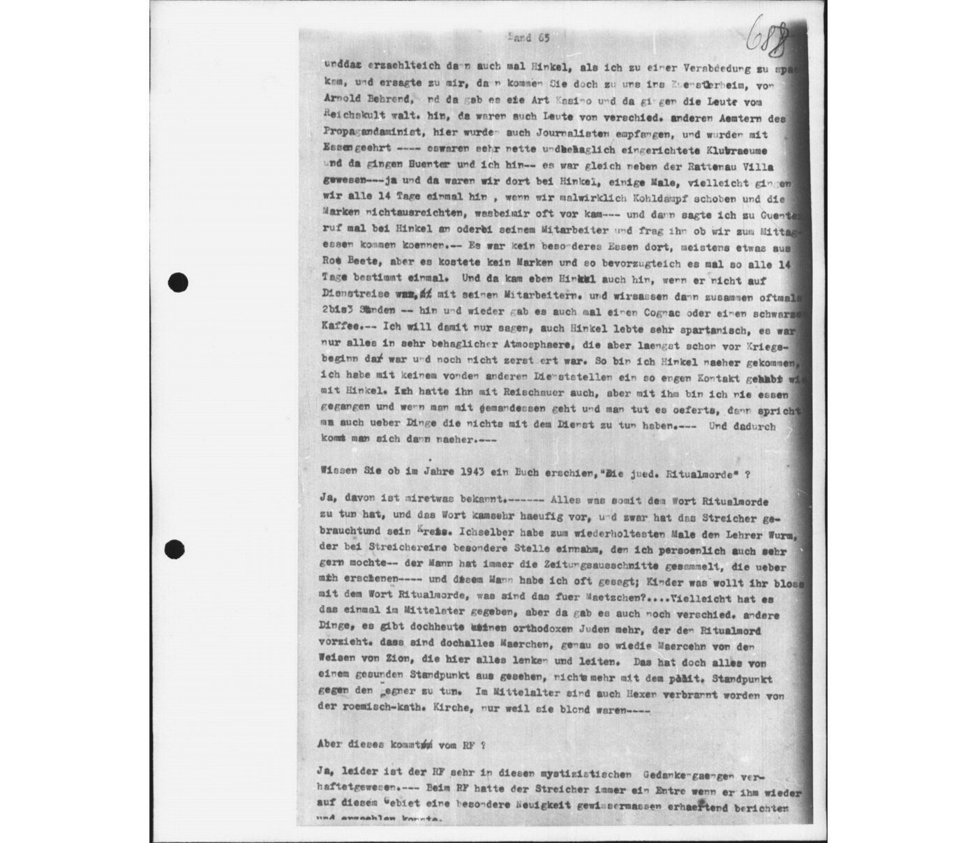 Scan 00161 of the Sassen transcript, O.65 file 88.