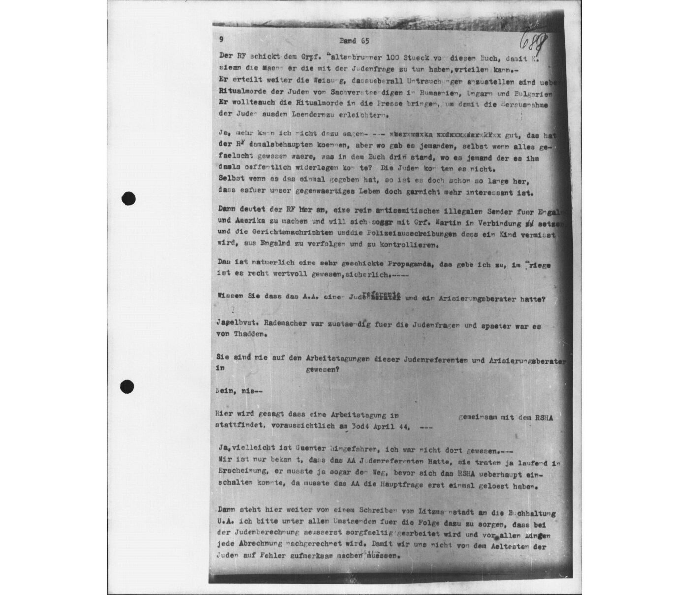 Scan 00162 of the Sassen transcript, O.65 file 88.