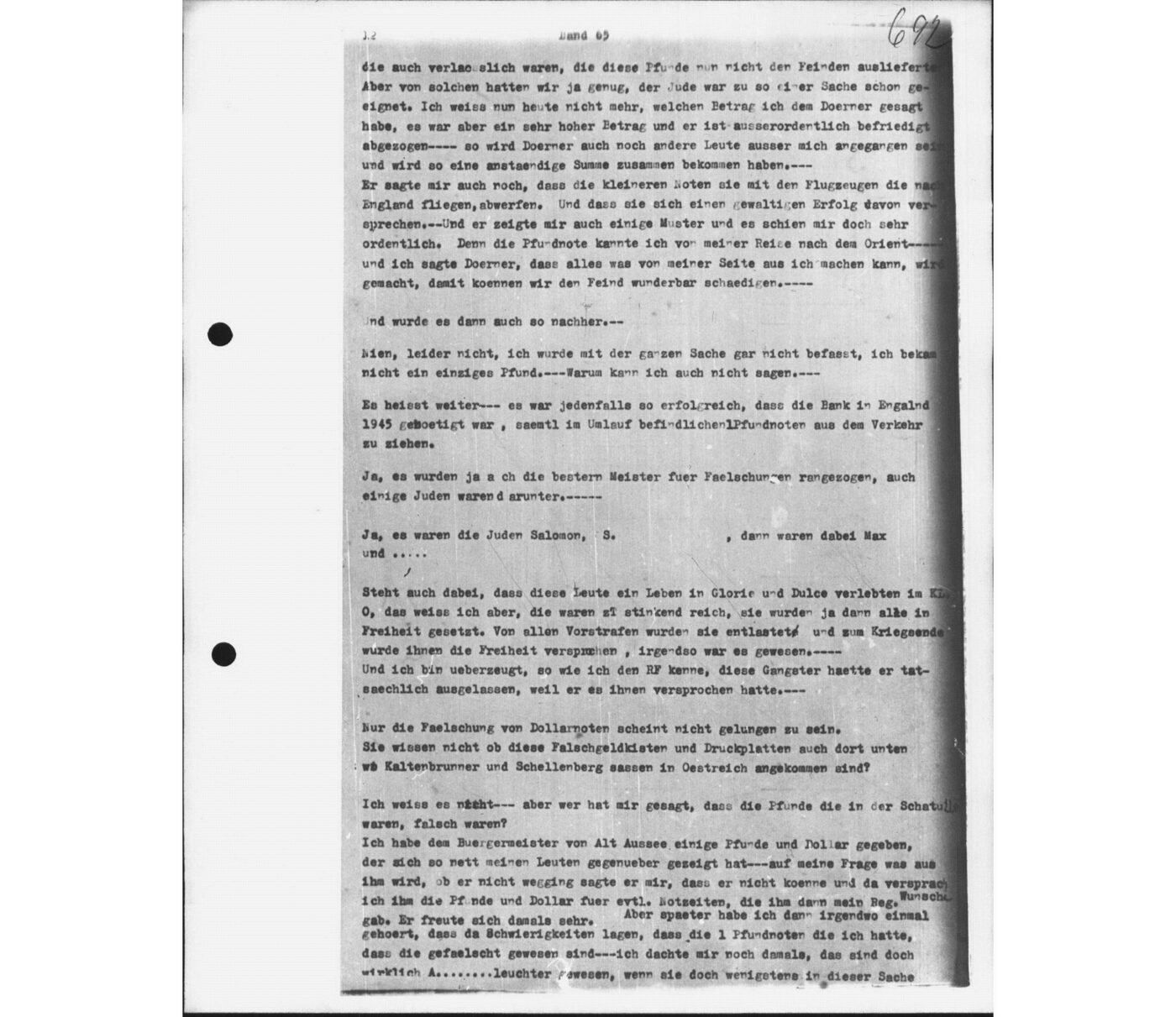 Scan 00165 of the Sassen transcript, O.65 file 88.